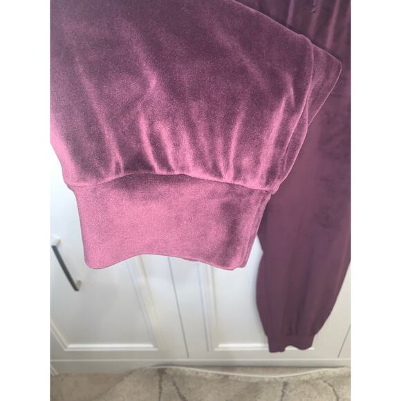 Victoria's‎ Secret Women's XL Purple Velour Jogger Pants Casual - Picture 6 of 8